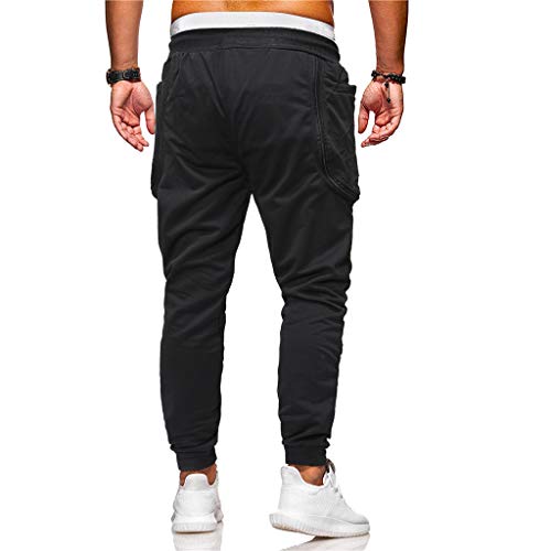 Simayixx Sport Clothing Men's Bike Cycling Pants Running Windproof Fleece Thermal Pant Multi Active Trousers Leggings Black - Thumbnail 3