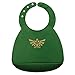 Bumkins Silicone Bib, Nintendo Baby Bib, Toddler Bib, Comfortable, Waterproof, Wipe Clean, Stain and Odor Resistant, 6-24 Months – Zelda