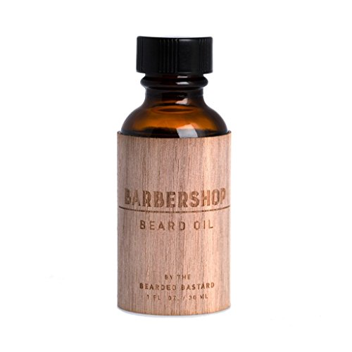 Barbershop Beard Oil | Beard Care, Beard Grooming, Beard Conditioner, Men's Grooming, Hydrating, Essential Oils, Hair Oil, Moisturizer | Jojoba Oil, Argan Oil, 1 Ounce, All Natural