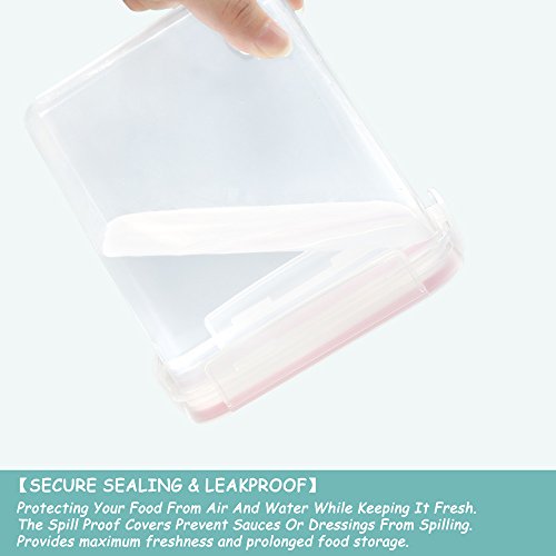 Food Storage Containers Airtight Container - Blingco Set of 6 Food Containers with Lids - BPA Free Suitable For Flour, Sugar - Includes Measuring Cup & 20 FREE Chalkboard Labels & Pen