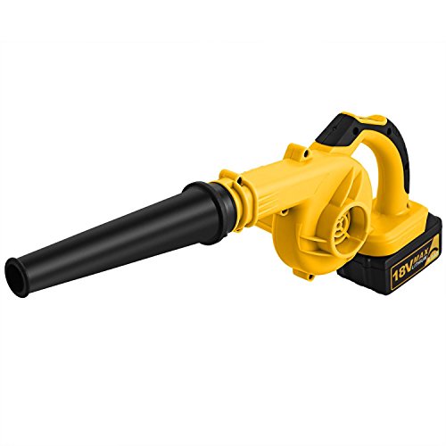 Utheing Cordless Blower 18V Max 4.0AH 110V Lithium-Ion Electric Leaf Cordless Blower Sweeper (Yellow) - Thumbnail 5