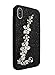 Omio for iPhone Xs Glitter Diamond Case with Finger Loop Strap Hand Chain Holder Bracelet Shiny Flower Luxury Cover Bling Crystal Sparkle Rhinestone Protective Floral