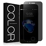 iPhone 7 Privacy Screen Protector[Full Coverage], G-Color iPhone 7 Privacy Tempered Glass [Anti-Spy][Anti-Peep][Scratch Proof] [Anti-fingerprint] [0.2mm 2.5D] Screen Protector for Apple iPhone 7