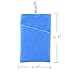SOSAM 2Xpack Microfiber Sleeve Pouch Cover CasePouch for iPhone 5 5S /iPhone 6 6plus, Samsung HTC ONE/BlackBerry Z10 Mini Wallet Purse Hand Bag Cloth Coin Cell Phone Bag Mobile Pouch (Blue)