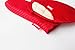Honla Pot Holders and Oven Mitts Gloves with Silicone Printed,2 Hot Pads and 2 Potholders Set,4 Piece Heat Resistant Kitchen Linens Set for Cooking,Baking,Grilling,Barbecue,Red