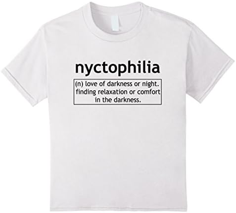 Kids Definition Nyctophilia Find Relaxation In Darkness T-Shirt 8 White