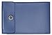Dark Blue Vinyl Checkbook Cover for End-Stub Wallet Checks