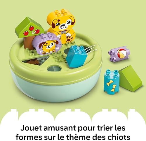 Duplo Shape Sorter: Puppy House - Educational Sorting Toy for Toddlers, with Colourful Bricks in Various Shapes - Fine Motor Skill Development Set for 18 Month Old Girls & Boys - 10441