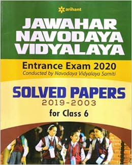 Amazonin Buy Jawahar Navodaya Vidyalaya Entrance Exam 2020