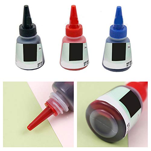 Baost 25ml Permanent Instantly Dry Graffiti Paint Black Blue Red Marker Pen Refill Ink Bottled Fountain Pen Ink Gift for Student Kids Artist Black