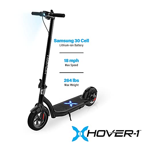 ED200 Electric Scooter For Kids & Teens - 18 MPH, 15-Mile Range, 8" All-Terrain Tires, 240 Lb Capacity, Foldable