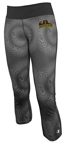 Champion NCAA Baylor Bears Women's Cool Down Fashion Capri, X-Small, True Black at Amazon
