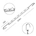 Bloberey Space Saving Hangers Metal Magic Cascading Hanger 10 Inch 6 x 2 Slots Closet Clothing Hanger Organizers（Pack of 4）