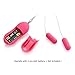 MOJOY Multi 10 Frequency Double Love Eggs Vibrating Vibrator for Women, Wired Mini Bullet Vibes Female Masturbator Vibrant Toy, Pink