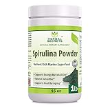 Herbal Secrets Non-GMO Spirulina Powder 1 lb (16 oz) - Highest Quality Spirulina on Earth - 100% Vegetarian, Gluten Free & Non-Irradiated - Blue Green Algae Perfect for Smoothies, Juices & More