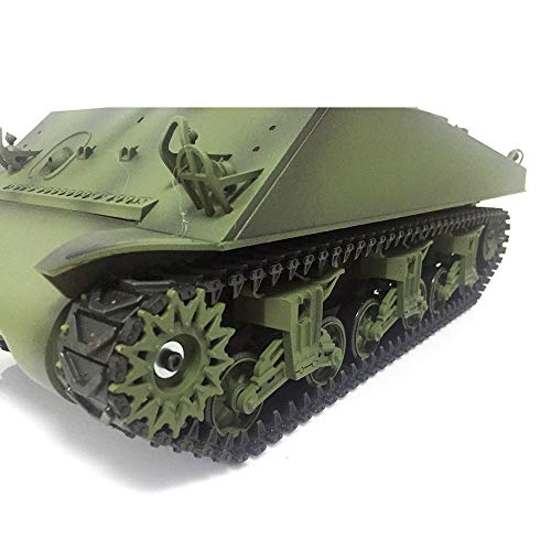 1/16 Scale Remote Control RC Tank, 2.4G Henglong 1/16 Scale 6.0 Generation Plastic Version M4A3 Sherman RTR RC Tank Model 3898 BB Shooting Function and Infrared Battle System - Thumbnail 3