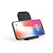 OfficeLead  Cellphone Fast Wireless Charger Stand for Samsung Galaxy Note 8 S8 S8 Plus S7 Edge S7 S6 Edge Plus Note 5, Standard Charge for Apple iPhone X 8 8 Plus (Black)