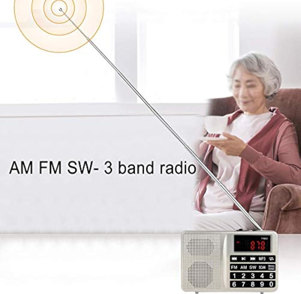 Radio Digital L-258 Onda Corta AM FM lee Micro-SD - Imagen 5