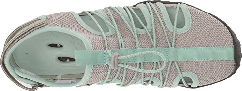 JSport by Jambu Women's Newbury-Water Ready Fisherman Sandal Taupe/Light Aqua, 9 Medium US