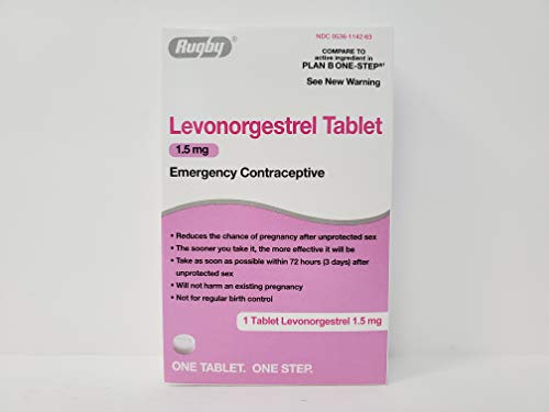 Rugby Levonorgestrel 1.5mg Emergency Contraceptive Tablet (Compare to Plan B One Step) (Best Plan B Pill Brand)