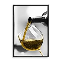 Framed Canvas Wall Art Goblet Canvas Prints Home Artwork Decoration for Living Room,Bedroom - 16x24 inches