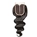 UNICE Hair Brazilian Body Wave Virgin Hair 4x4 Lace Closure Middle Part Natural Black