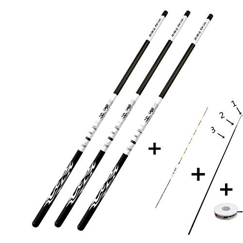 CXJYBH Qualitäts-Carbon-Faser-Fischerei-Rod Frischwasser Teleskop Angelrute 2.7M-10M Ultra Light Meeresrute Pilkrute – Bild 3