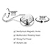 50lb Magnetic Hooks, Strong Powerful Heavy Duty Neodymium Swivel Magnet Hook for Multi Use(4 Pack)
