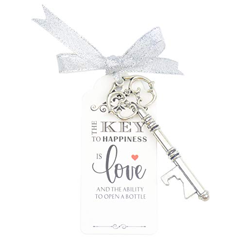 image for Makhry 52pcs Vintage Skeleton Key Bottle Opener Party Favor Wedding Fa