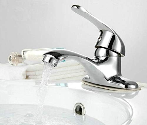 Oudan All Copper Bathroom Vanities Bathroom Body Two-Hole Three-Hole Washbasin Faucet Hot and Cold Wash Basin Counter Basin Faucet (Color : -, Size : -)