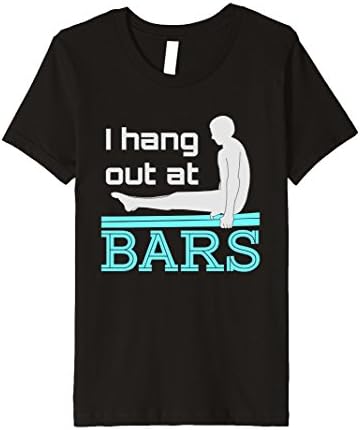 Kids Gymnastics For Boys T-Shirt I Hang Out At Bars 8 Black