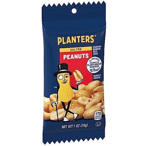 PLANTERS Salted Peanuts, 1 oz. Bags (48 Pack) Snack Size Peanuts with