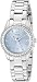 GUESS Women's U0445L5 Sporty Feminine Silver-Tone Watch with Sky Blue Dial