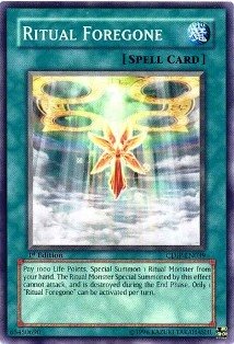 Yu-Gi-Oh! - Ritual Foregone (CDIP-EN039) - Cyberdark Impact - 1st Edition - Common