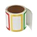 PAPRMA Name Tag Stickers, 200Pcs Colorful Plain Name Stickers, 3 1/2