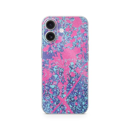 Glossy Glitter Phone Skin Compatible with Apple iPhone 17 - Vibrant Splatter -…