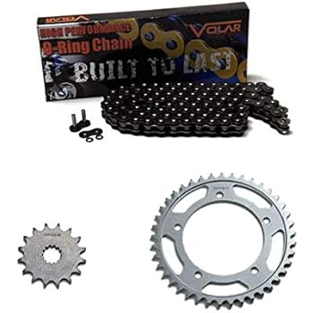 Volar O-Ring Chain and Sprocket Kit - Black for 1993-1995 Kawasaki Ninja ZX7 ZX750