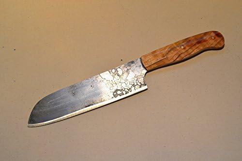 7" High Carbon Santuko with Cherry Burl Handle