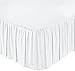 Amazon Basics Lightweight Ruffled Bed Skirt, Classic Style, Soft and Stylish 100% Microfiber with 16