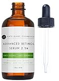 Retinol Serum 2.5% with Hyaluronic Acid & Vitamin E, C for Face, Acne Scars, Dark Spots by Kate Blanc. High Strength Anti-Aging Topical Facial Serum Without a Prescription. Organic Ingredients. (1oz)