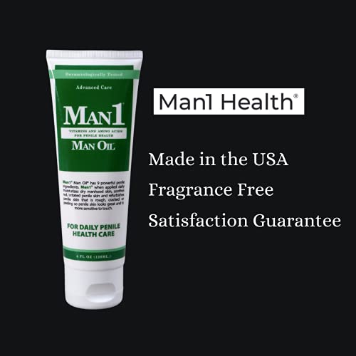 Man1 Man Oil Penile Health Cream Advanced Care For Men Treat Dry Red Cracked Or Peeling Penile Skin Improves Sensation Over Time Pricepulse