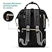 ZUZURO Diaper Bag - Baby Bag - Waterproof Backpack w/Large Capacity & Multiple Pockets for Organization. Ideal for Travel Nappy Bags - W/Insulated Bottle Pocket. 2 Stroller Hooks Incl. (Black)