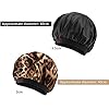 2Pcs-Satin-Bonnet-Silk-Night-Sleep-Cap-Wide-Band-Soft-Sleep-Hat-Sleeping-Hair-Care-Headwrap-for-Long-Short-Curly-Natural-HairBlackLeopard-pattern 2Pcs Satin Bonnet, Silk Night Sleep Cap Wide Band Soft Sleep Hat Sleeping Hair Care Headwrap for Long Short Curly…