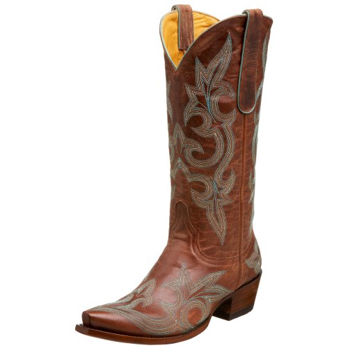 Old Gringo Women's L11313 Diego Cowboy Boot,Rust/Turquoise,6.5 M US