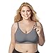 BRAVADO! DESIGNS Women's Body Silk Seamless Nursing Bra and Maternity Bra, Silver Belle, XX-Large