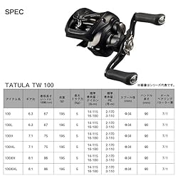 Daiwa 24TATULA TW 100 Bait Reel