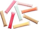 Zip-a-Pop Disposable Quality Popsicle Mold Bags. Zip-Top Ice Pop Bags for Ice Candy, or Homemade Healthy Frozen Kids Treats. (50 Pack)