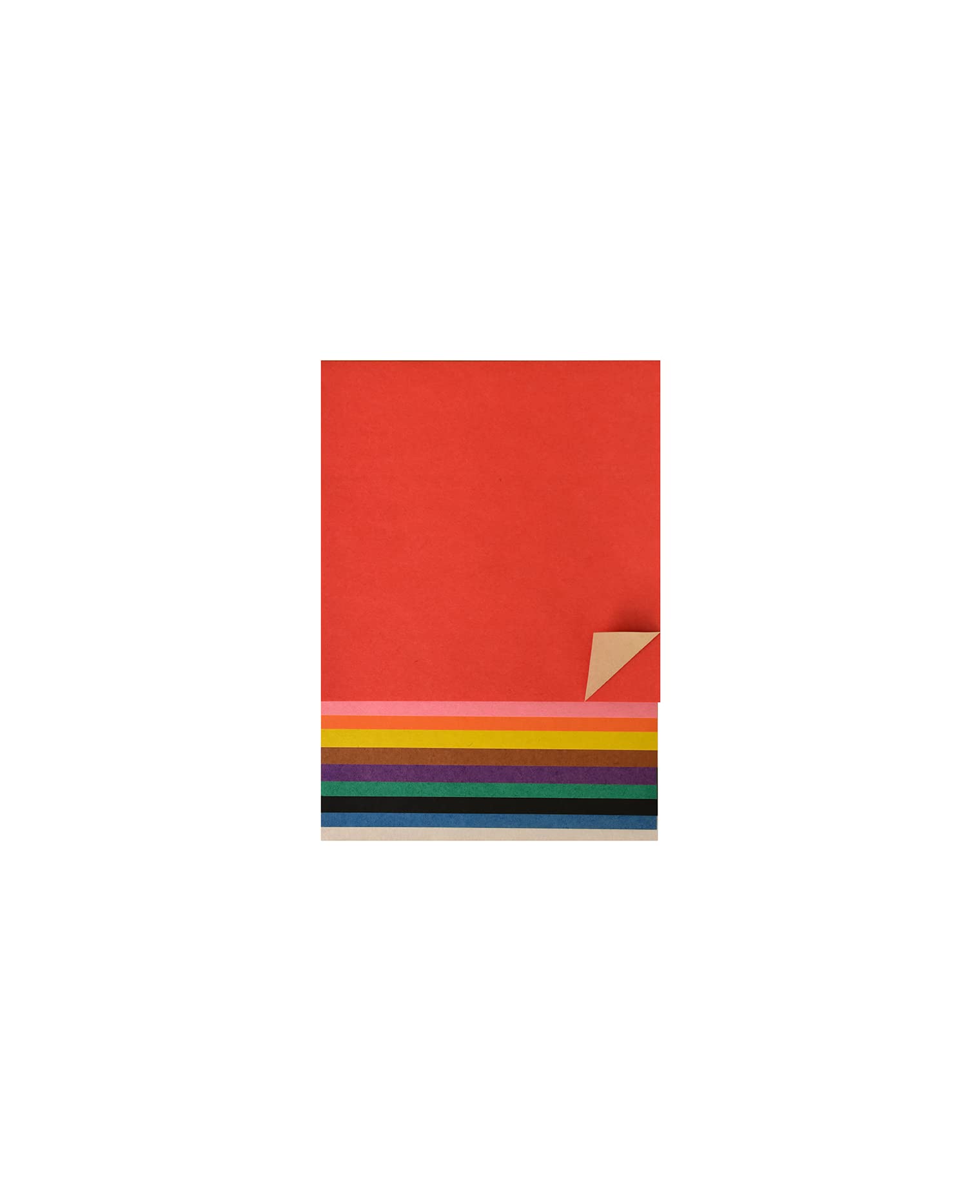 Yasutomo Fold 'Ems Origami 2-Sided Paper 5.875-inch 50/Pkg-Kraft/Brights, Other, Multicoloured