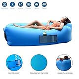 romatlink, Outdoor Inflatable Lounger Air Sofa, Blow Up Camping Couch for Adults & Kids, Water Proof & Anti-Air Leaking Design Sofa Bed for Backyard, Lakeside, Beach, Travel, Picnics, Music Festivals