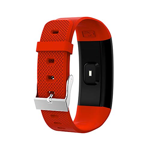 Lisin Smartwacth QW18 Smart Watch Sports Fitness Activity Heart Rate Tracker Blood Pressure Watch (Red) - Thumbnail 3